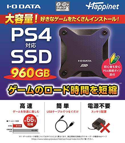 PS4対応 外付けSSD 960GB(中古:未使用・未開封)の通販はau PAY