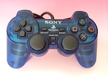 アナログコントローラ(DUALSHOCK 2 )オーシャン・ブルー PS2(中古品)