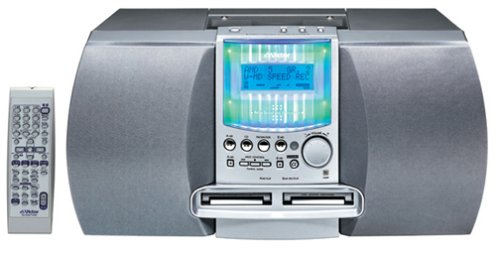 JVC コンパクトコンポーネントMDシステム NS-X77WMD シルバー(中古品)