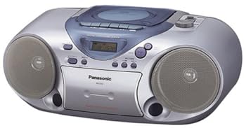 パナソニック CDラジオカセット シルバー RX-D12(中古品)
