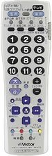 JVCケンウッド ビクター テレビ・ビデオ・BS/CSデジタル・CATV用簡単リモコン RM-A703(中古品)