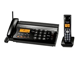 パナソニック おたっくす デジタルコードレスFAX 子機1台付き ブラック KX-PW308DL-K(中古品)