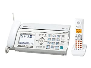 パナソニック おたっくす デジタルコードレスFAX 子機1台付き ホワイト KX-PW520DL-W(中古品)