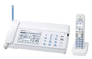 パナソニック おたっくす デジタルコードレスFAX 子機1台付き ホワイト KX-PD702DL-W(中古品)