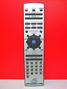 シャープ オーディオリモコン RRMCG0313AWSA(中古品)