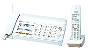 パナソニック おたっくす デジタルコードレスFAX 子機1台付き 1.9GHz DECT準拠方式 ホワイト KX-PD303DL-W(中古品)の通販は