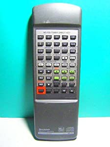 シャープ オーディオリモコン MD-X3 RRMCG0080AWSA(中古品)