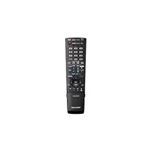 シャープ 液晶テレビ用リモコン RRMCGA952WJSA(0106380347)(ブラック)(中古品)