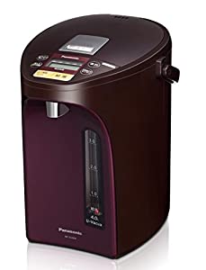 パナソニック 電気ポット 4.0リットル 真空断熱 省エネ保温 お好み温度調節 給湯量(4段階+コーヒー用) コードレス給湯 ブラウン (中古品)の通販は
