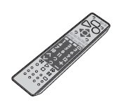 【部品】三菱電機 液晶テレビ リモコン M01290P19501 対応機種：LCD-40MDR2 LCD-46MDR2 LCD-55MDR2(中古品)