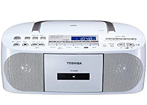 東芝 CDラジカセ TY-CDH7 ホワイト(中古品)