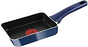 ティファール 卵焼き フライパン 12×18cm ガス火専用 「 グランブルー プレミア エッグロースター 」 チタン エクストラ 4層コ (中古品)