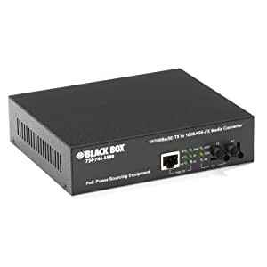 Black Box LPM601A PoE Pse メディアコンバータ 10ベース T/100BAS(中古品)