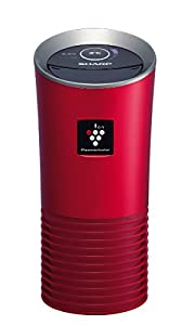 シャープ プラズマクラスター25000搭載 車載用 イオン発生機 カップホルダータイプ レッド IG-JC15-R(中古品)