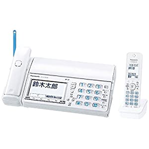パナソニック デジタルコードレス普通紙ファクス(子機1台付き) ホワイト KX-PZ710DL-W(中古品)