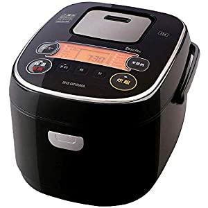 アイリスオーヤマ IH炊飯器 5.5合 IH式 31銘柄炊き分け機能 極厚火釜 玄米 IH式 ブラック RC-IE50-B(中古品)