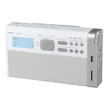 東芝(TOSHIBA) ワイドFM/AMラジオ（ホワイト）TOSHIBA TY-RHR1-W(中古品)