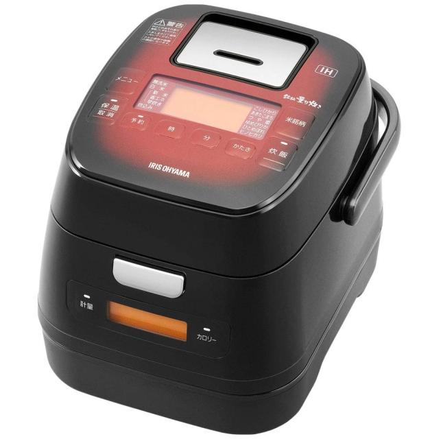 アイリスオーヤマ 分離式量り炊きIHジャー炊飯器3合 KRC-IM30-R レッド(中古品)の通販は 15,299円