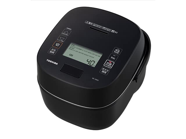 TOSHIBA 真空圧力IHジャー炊飯器 炎匠炊き(5.5合炊き) グランブラック RC-10VST(K)(中古品)