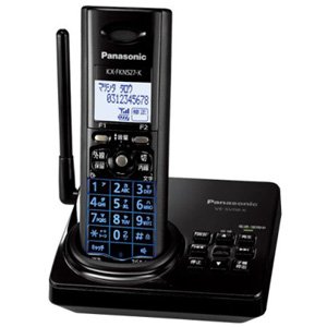パナソニック RU・RU・RU デジタルコードレス電話機 親機のみ ブラック VE-SV08DL-K(中古品)