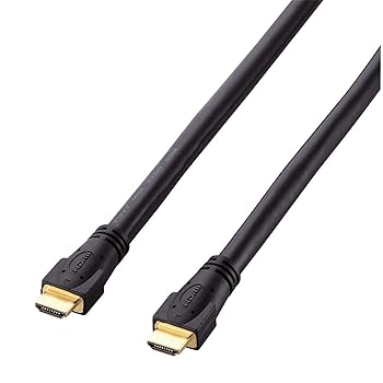 エレコム HDMI ケーブル 10m ハイスピード ブラック DH-HD13A100BK(中古品)