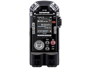 OLYMPUS マルチトラックリニアPCMレコーダー LS-100 ブラック 4GB SDカードスロット 最大耐音圧140dBspl XLRコネ(中古品)
