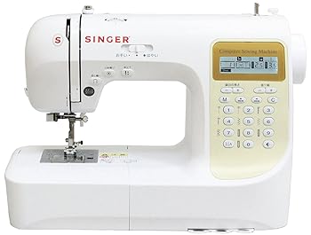 シンガー コンピューターミシン 文字縫い機能搭載(ひらがな・数字・アルファベット・漢字) 模様数207種類 フット(中古品)