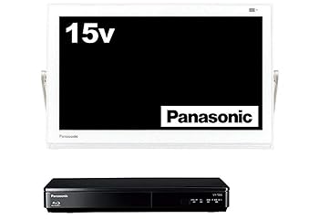 パナソニック 15V型 液晶 テレビ プライベート・ビエラ UN-15TD6-W ブルーレイディスクプレイヤー付HDDレコーダ (中古品)