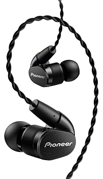 PIONEER ハイレゾ インイヤー エルゴノミック 絡まりにくいヘッドホン ブラック SE-CH5T(K)(中古:非常に良い)