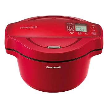 シャープ ヘルシオ ホットクック 1.6L 無水鍋 レッド KN-HT16E-R(中古:非常に良い)
