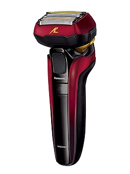 パナソニック ラムダッシュ リニア メンズシェーバー 5枚刃 赤 ES-LV5F-R(中古品)