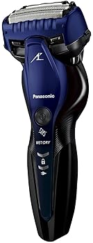 パナソニック メンズシェーバー ラムダッシュ 3枚刃 お風呂剃り可 青 ES-CST8T-A(中古:未使用・未開封)