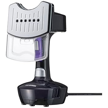 アイリスオーヤマ 衣類スチーマー ズボンプレッサー機能搭載 2WAYスチーマー IRS-P2-B(中古:未使用・未開封)