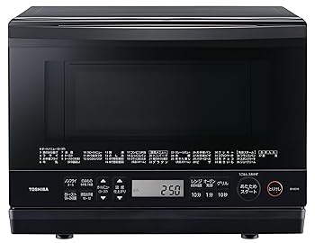 東芝(TOSHIBA) スチーム オーブンレンジ 石窯ドーム 26L ER-XD70(K) ブラック フラットテーブル(中古品)