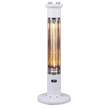 アラジン 電気ストーブ 遠赤グラファイトヒーター 900W ホワイト CAH-1G9C-W(中古:非常に良い)