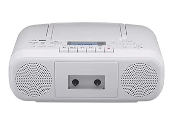 東芝(TOSHIBA) CDラジオカセットレコーダー (ホワイト) TY-CDS8(W)(中古品)