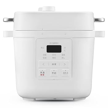 アイリスオーヤマ 電気圧力鍋 3L 3~4人 簡単調理 お手入れ簡単 ほったらかし 1台7役 自動メニュー 15種レシピブ (中古:未使用・未開封)