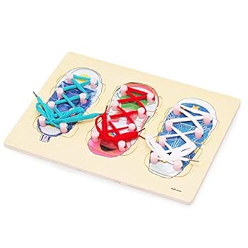 【outlet】☆モンテッソーリ教具☆-シリンダー円柱さし（S）- 【MONTE Kids正規品】 純正規格 Montessori 知育玩具教具 早期教育教材 MONTE Kidsモンテッソーリ教具 - 靴ひも結び パズル付き