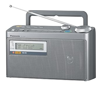パナソニック FM緊急警報放送対応FM/AM2バンドラジオ RF-U350-S(中古:未使用・未開封)