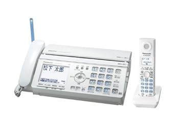 パナソニック おたっくす デジタルコードレスFAX 子機1台付き ホワイト KX-PW521XL-W(中古:未使用・未開封)