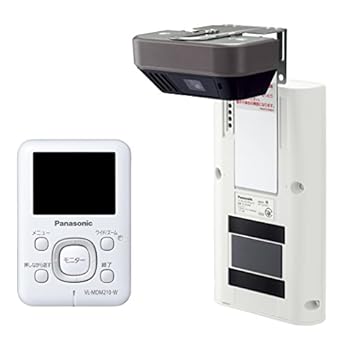 Panasonic ワイヤレスドアモニター ドアモニ ホワイト ワイヤレスドアカメラ+モニター親機 各1台セット VL-SDM21(中古品)
