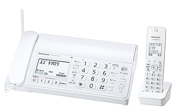 パナソニック おたっくす デジタルコードレスFAX 子機1台付き 迷惑電話対策機能搭載 ホワイト KX-PD205DL-W(中古:未使用・未開封)