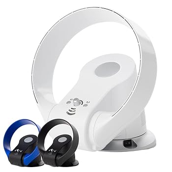 life_mart 羽根なし サーキュレーター 【 DCモーター 壁掛け 対応 リモコン付き 】 扇風機 首振り 風量調節 タイ(中古:未使用・未開封)