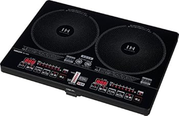 [山善] 2口IHクッキングヒーター IH調理器 1400W (幅56cmタイプ) YEH-1456-E [メーカー保証1年](中古品)