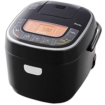 アイリスオーヤマ 炊飯器 マイコン式 5.5合 銘柄炊き分け機能付き 一人暮らし 極厚火釜 玄米 ブラック RC-MC50-B(中古:未使用・未開封)