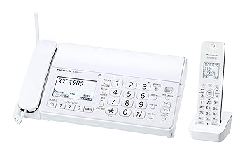 パナソニック デジタルコードレス普通紙ファクス(子機1台付き) KX-PD215DL-W(中古:未使用・未開封)