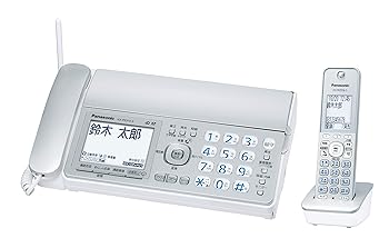 パナソニック おたっくす デジタルコードレスFAX 子機1台付き 1.9GHz DECT準拠方式 シルバー KX-PZ310DL-S(中古:未使用・未開封)