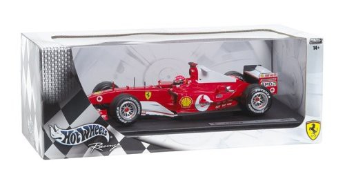 Hot Wheels 1/18 Scale Diecast - B6200 Ferrari F1 Michael Schumacher F1 F2004(中古品)