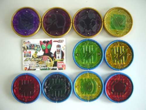 仮面ライダー オーズ 000 オーメダル 5 フルコンプ 10種 レア :全10種 1 オ(中古品)の通販は