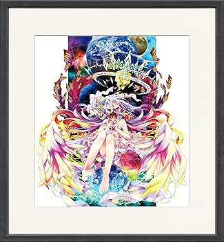 KADOKAWA ノーゲーム・ノーライフ10th Anniversary 額装複製原画 白 約W37.7×D3.5×H(中古品)の通販は